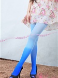 American grey silver super thin pantyhose Roman high heel soft mesh blue sky white cloud silk enjoy space(8)