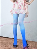 American grey silver super thin pantyhose Roman high heel soft mesh blue sky white cloud silk enjoy space(11)