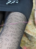 Beautiful legs silent silk language charnos charming black dots versatile purple pantyhose(54)