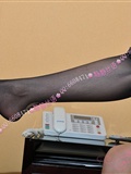 Silent silk language silk stockings beauty 20d ultra thin meat through working pantyhose (black)(4)