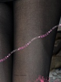 Silent silk language silk stockings beauty 20d ultra thin meat through working pantyhose (black)(15)