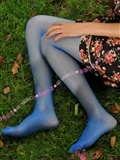 Silent silk language silk stockings set picture super cool and fresh cored silk pantyhose (blue)(28)