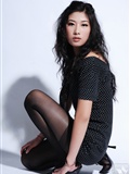 Li cabinet Li Gui black silk beauty new beauty model Wang Yu silk stockings beauty model(8)