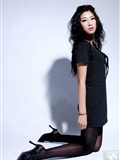 Li cabinet Li Gui black silk beauty new beauty model Wang Yu silk stockings beauty model(20)