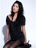 Li cabinet Li Gui black silk beauty new beauty model Wang Yu silk stockings beauty model(21)