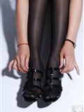 Li cabinet Li Gui black silk beauty new beauty model Wang Yu silk stockings beauty model(33)