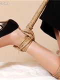 model梦娜 商务套间中的捆绑诱惑风姿 丽贵丝袜美女图片(29)