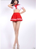 Red sailor's suit model - photo of Gao Gen's uniform(10)