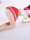 Tian Tian's red sailor suit (Part 2) [ligui] model with beautiful legs and silk stockings(5)