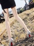 [丽柜]ligui 小镇火车站的美腿诱惑 Model-文欣(6)