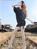 [丽柜]ligui 小镇火车站的美腿诱惑 Model-文欣(10)