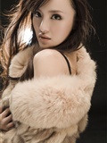 Beauty Ruth charming fur wrapped around attractive fragrant shoulder