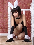 Lin Ying stockings black silk rabbit girl (no watermark)(31)