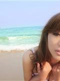 Post 90s oxygen girl Pei Ziqi beach Bini photo Beijing beauty artist HD Photo(6)