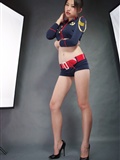 [picturesque VIP] yellow girl red yarn dream short military uniform black and white rabbit maid(6)