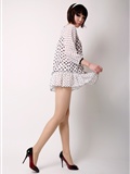 [paimei VIP] Xiaoxi white beauty Autumn Moon silver red yarn small night student dress small snowflake spot skirt(23)