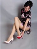 Feifei black dress red shoes kitten cheongsam pink shoes Momo temptation Night Club Dress Xiaojing mood for love [paimei VIP](10)