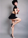 Kitten policewoman can rely on black short skirt, Manman blue Nightgown, Zixuan absolute temptation [paimei VIP](35)