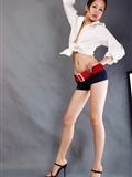 Keyi hot pants, Jiaqi maid in white, Xiaoyao pattern women's model photo(3)