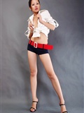 Keyi hot pants, Jiaqi maid in white, Xiaoyao pattern women's model photo(6)