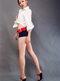 Keyi hot pants, Jiaqi maid in white, Xiaoyao pattern women's model photo(10)