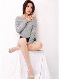 Keyi printed Qipao Jiaqi light grey skirt [paimei VIP] 20090718-19(18)