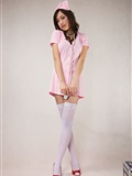 [paimei VIP] Luna fitness girl Jiajia Barbie nurse Mary pink nurse stockings beauty(10)
