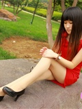 上海炫彩时尚摄影 菲菲面试时间  萝莉肉丝外拍(18)
