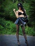 [silk dance] July 2012 7 sets of no.523 metal button high heel PU high gloss leather skirt(17)