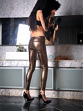 [silk dance] in August 2012, three sets of No.527 tight gold leopard print imitation leather pants are very sexy(31)