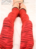 Red leopard slave classic silk stockings beauty series pictures package download(42)