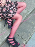 Wonderful series toe thickening pantyhose wine red domestic silk stockings girl(16)