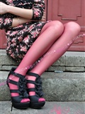 Wonderful series toe thickening pantyhose wine red domestic silk stockings girl(21)
