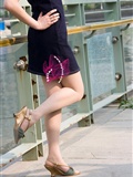 Soft paradise model Xiaojie ultra thin meat slope high heel duck mm external photo silk stockings beauty picture(15)