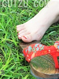 [outdoor set] sexy photo of the latest model of dynasty foot model(23)