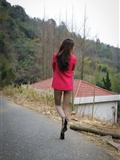 [丝间舞VIP]NO.546-绿色的山野玫红的娇艳，西装！丝袜！(36)