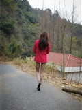 [丝间舞VIP]NO.546-绿色的山野玫红的娇艳，西装！丝袜！(38)