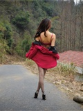 [silk dance VIP] no.546 - green mountain, red rose, suit! silk stockings!(51)