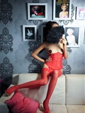 Silk dance VIP no.451 red silk stockings Monroe's smile(16)