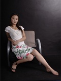 中高艺MICALL原版裸足407M 国产美女丝袜写真套图(43)