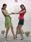 Weiwei of zhonggaoyi and Michelle 2 sexy models of Chinese silk stockings(2)