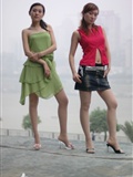 Weiwei of zhonggaoyi and Michelle 2 sexy models of Chinese silk stockings(20)