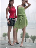 Weiwei of zhonggaoyi and Michelle 2 sexy models of Chinese silk stockings(21)