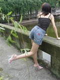 Minmin outdoor photo zhonggaoyi leg silk stockings(21)