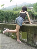 Minmin outdoor photo zhonggaoyi leg silk stockings(7)