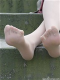 Zhonggaoyi P11 wild silk stockings foot show(234)