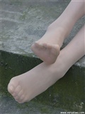 Zhonggaoyi P11 wild silk stockings foot show(237)