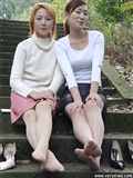 Zhonggaoyi two sisters silk stockings Meizu silk stockings beauty photo(65)